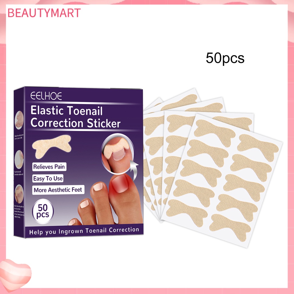 Set 50 Miếng Dán Móng Chân Tự Dính Chống Nước Thoáng Khí Chỉnh Sửa Lỗ Chân