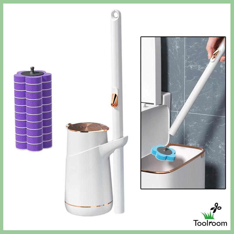 Set 10 Cọ Chà Bồn Cầu Dùng Một Lần Màu Xanh Dương