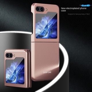 Ốp Điện Thoại Nắp Gập Mạ Điện Sang Trọng Bảo Vệ Toàn Diện Cho Samsung Galaxy Z Flip5 Z Flip 4 3 Flip4 Flip3 5G
