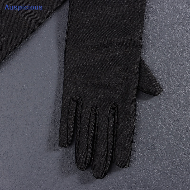 1 Đôi Găng Tay Dài Màu Trơn Thời Trang Dành Cho Nữ