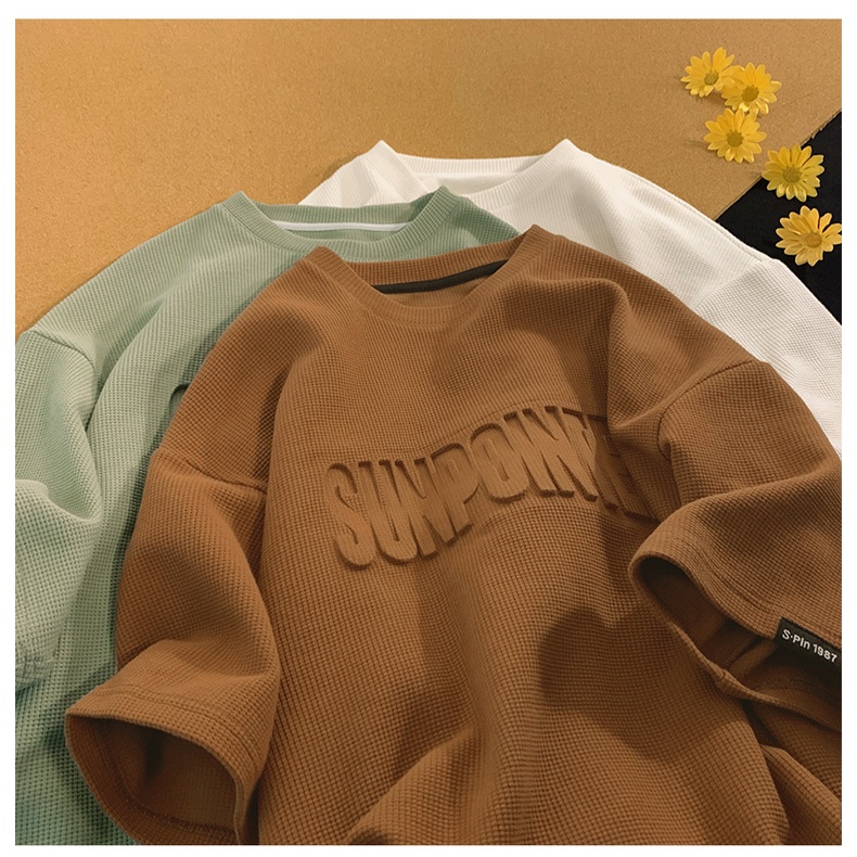 Áo Thun Ngắn Tay Dáng Rộng Thời Trang Mùa Hè Phong Cách Mới Cho Nam