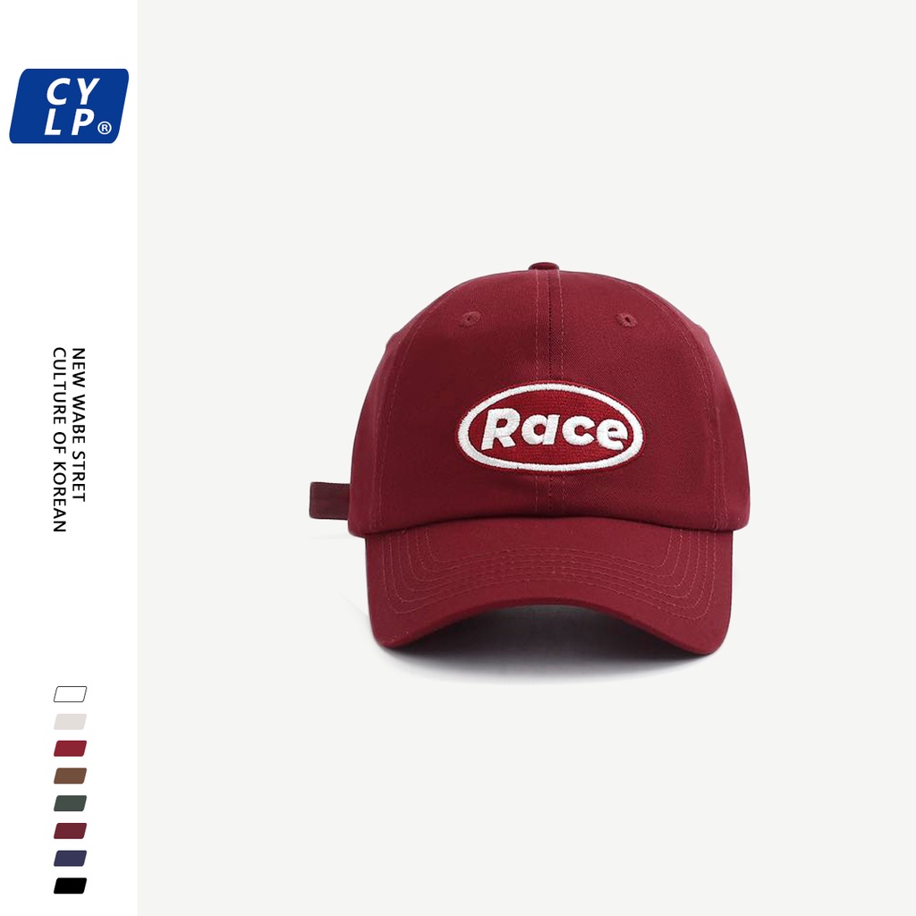 Mũ Lưỡi Trai Màu Tương Phản Thêu Chữ Phong Cách Đường Phố Thời Trang Hàn Quốc Cho Cặp Đôi