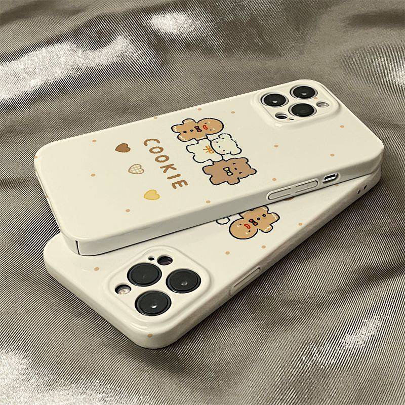 Ốp Điện Thoại Dẻo Họa Tiết Ba Con Vật Đơn Giản Chống Sốc Cho iphone 14 13 12 11 pro max 7 8 plus x xs xr xsmax