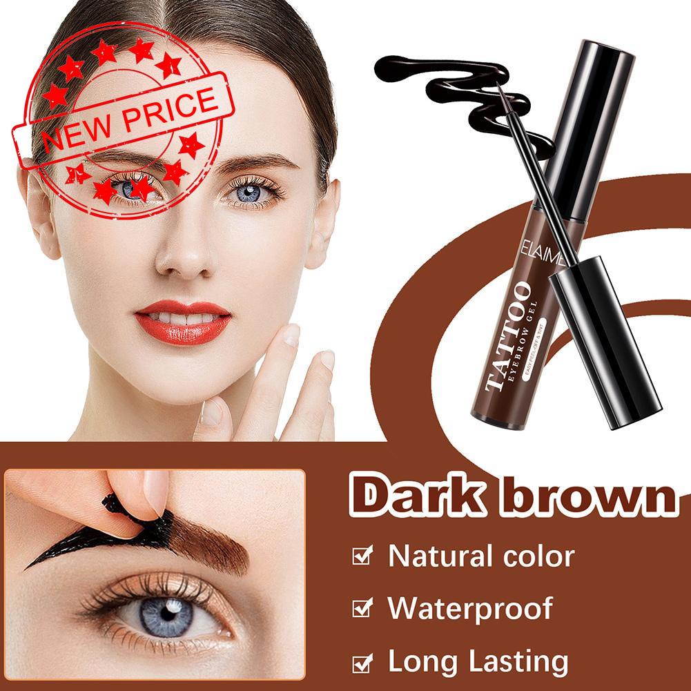 Kem Nhuộm Lông Mày 3 Màu Sắc Tùy Chọn Chống Thấm Nước Kèm Cọ Trang Điểm Cho Nữ J6T3