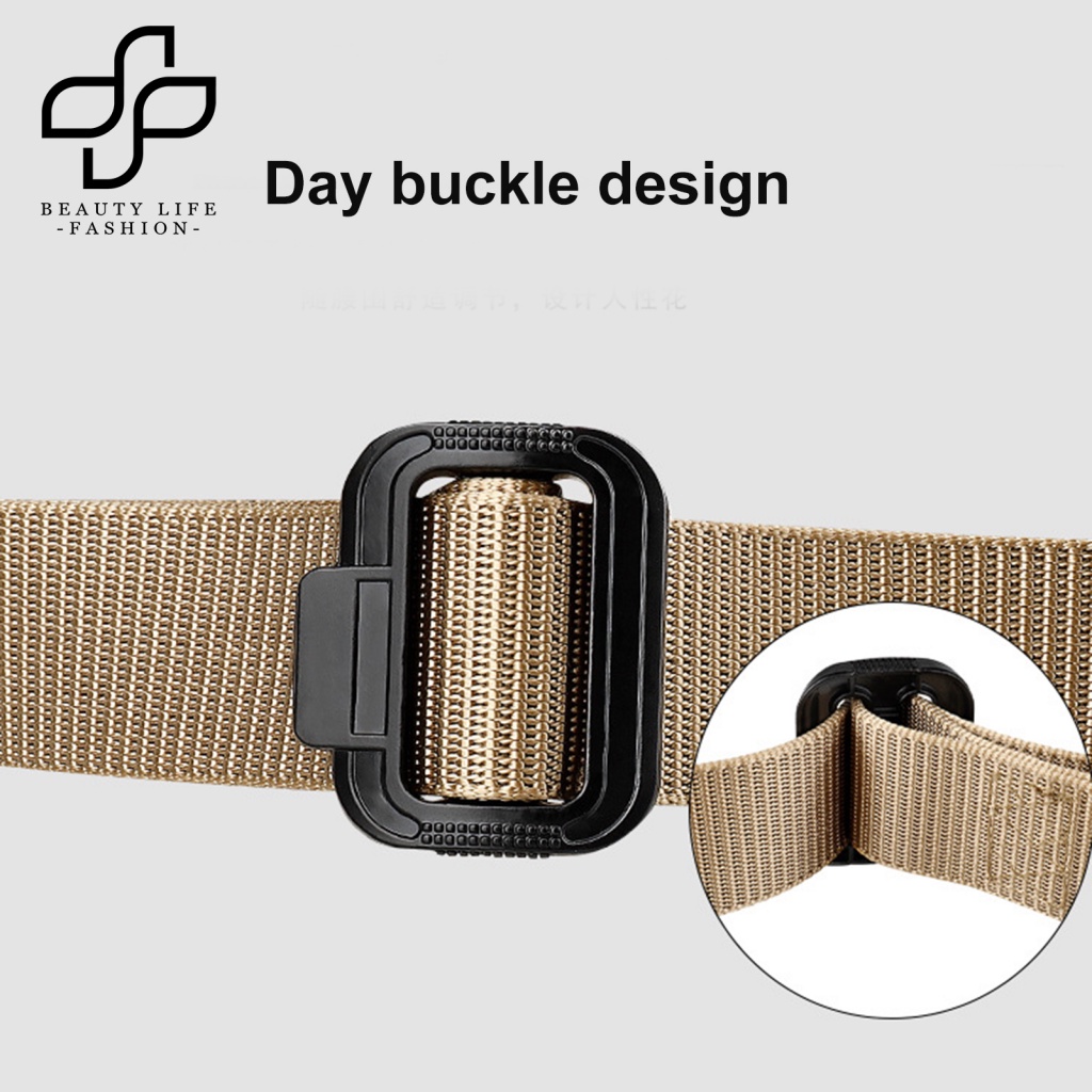 Beautylife Thắt Lưng Thể Thao Bện Sợi Tự Do Tháo Gỡ Nhanh Có Móc Bằng Hợp Kim Bền Sử Dụng Hàng Ngày