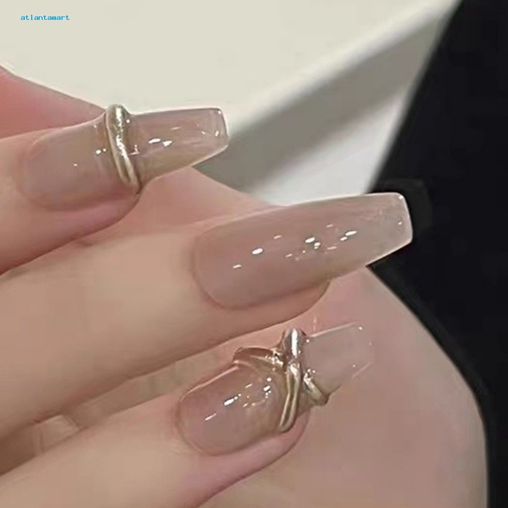 Túi Đựng Đồ Dùng Cao Cấp Tiện Dụng| 1 Bộ Móng Tay Giả Độ Bóng Cao Che Phủ Cao Hiệu Ứng Visual Effect Kèm Keo Dán Cho Salon