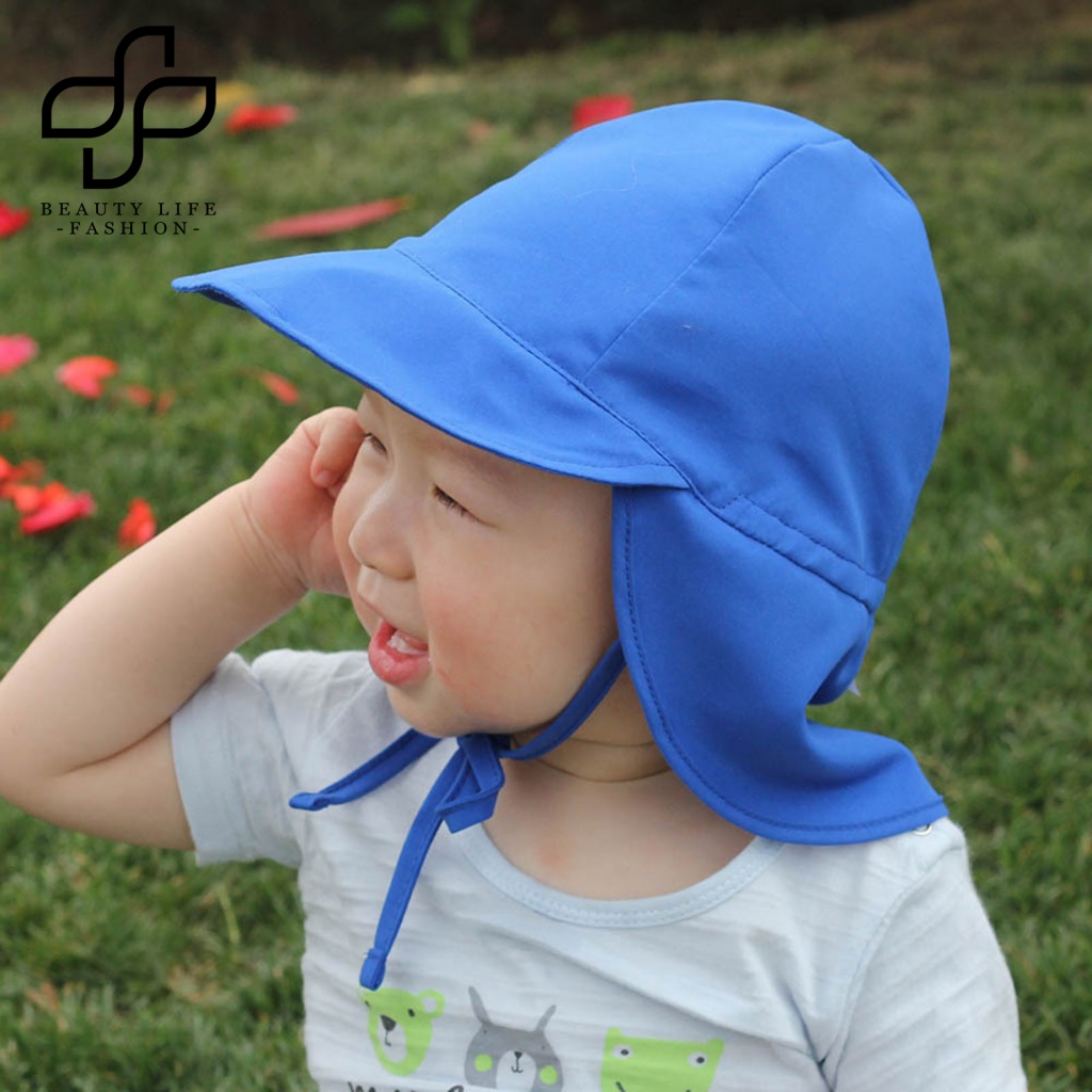 Nón Che Nắng Mềm Mại Màu Trơn Gấp Gọn Được Dành Cho Bé