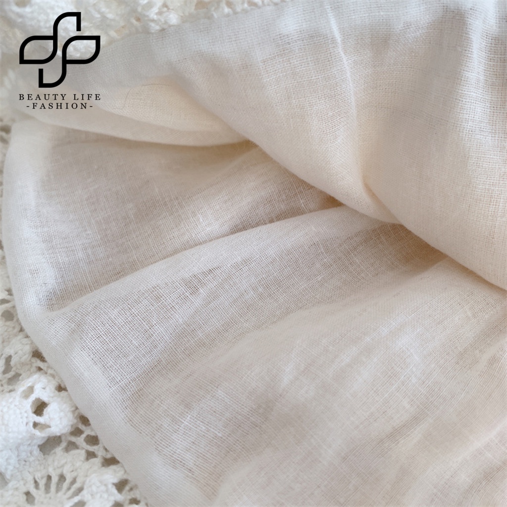 Mũ Cotton Rộng Vành Màu Trơn Cột Dây Chống Nắng Thời Trang Mùa Hè Xinh Xắn Cho Bé Sơ Sinh