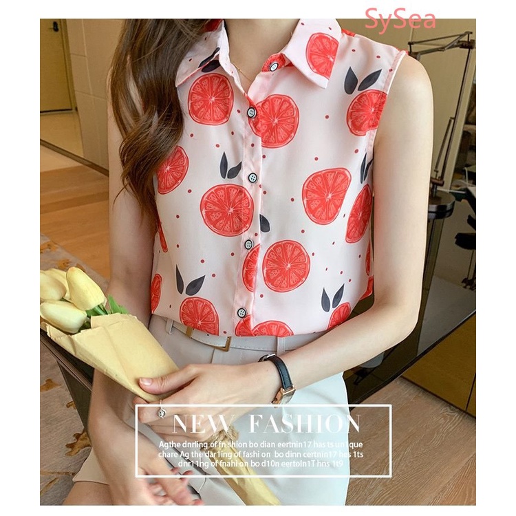 Áo Voan Không Tay Dáng Rộng Thời Trang Mùa Hè Dành Cho Nữ