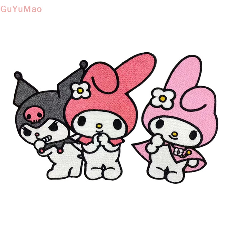 [cxGUYU] Miếng Vá Quần Áo Jean Thêu Họa Tiết Động Vật Kuromi Hòa Tan Trong Nước Dễ Thương DIY PRTA