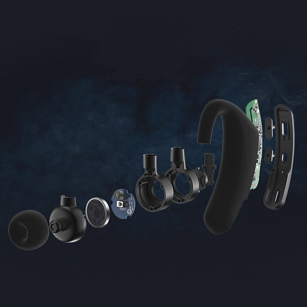 V9 Hanging Ear 5.0 Wireless Earphones Long Standby Sports In-Ear Noise Reduction Lightweight [Q/1]