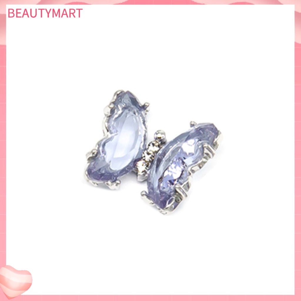 Đá Zirconia Trong Suốt Họa Tiết Bướm 3D Đính Móng Nghệ Thuật