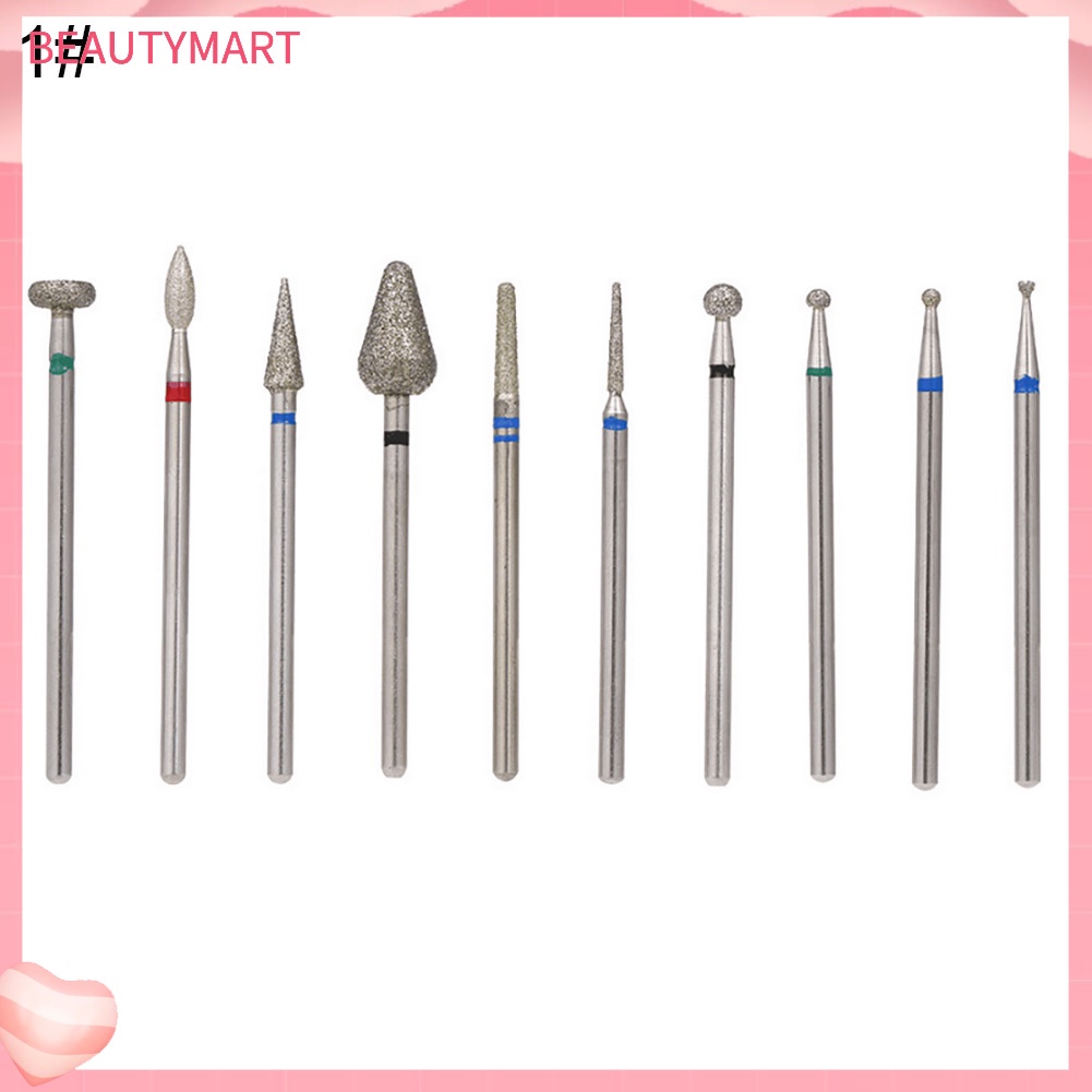 Bộ 10 Đầu Mài Móng Tay Chuyên Dụng Chất Lượng Cao