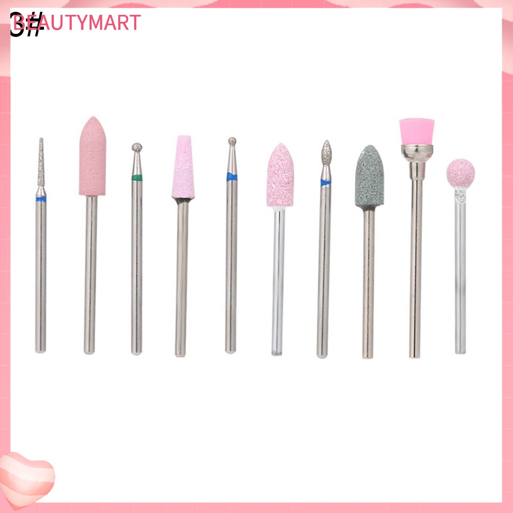 Bộ 10 Đầu Mài Móng Tay Chuyên Dụng Chất Lượng Cao