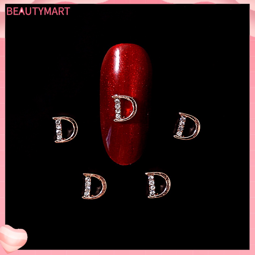 Set 10 Hạt Đá 26 Chữ Cái Ba Chiều Dùng Trang Trí Móng Tay Nghệ Thuật DIY