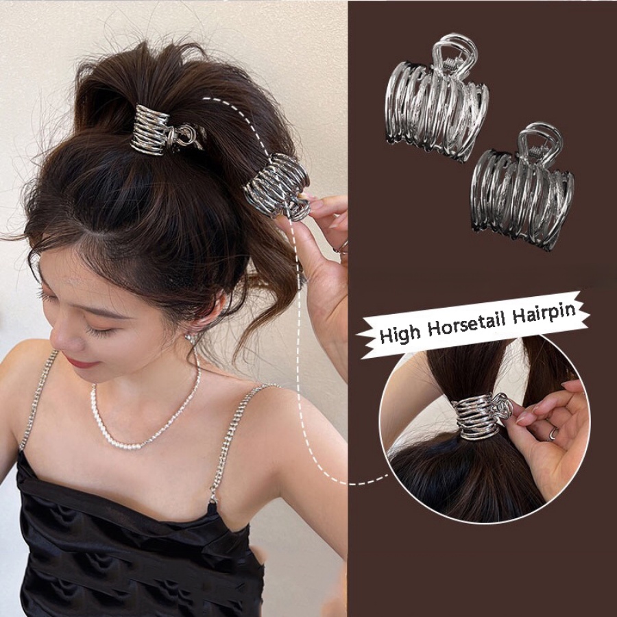 Kẹp Tóc Càng Cua Chất Liệu Hợp Kim Thiết Kế Đơn Giản Thời Trang Hàn Quốc