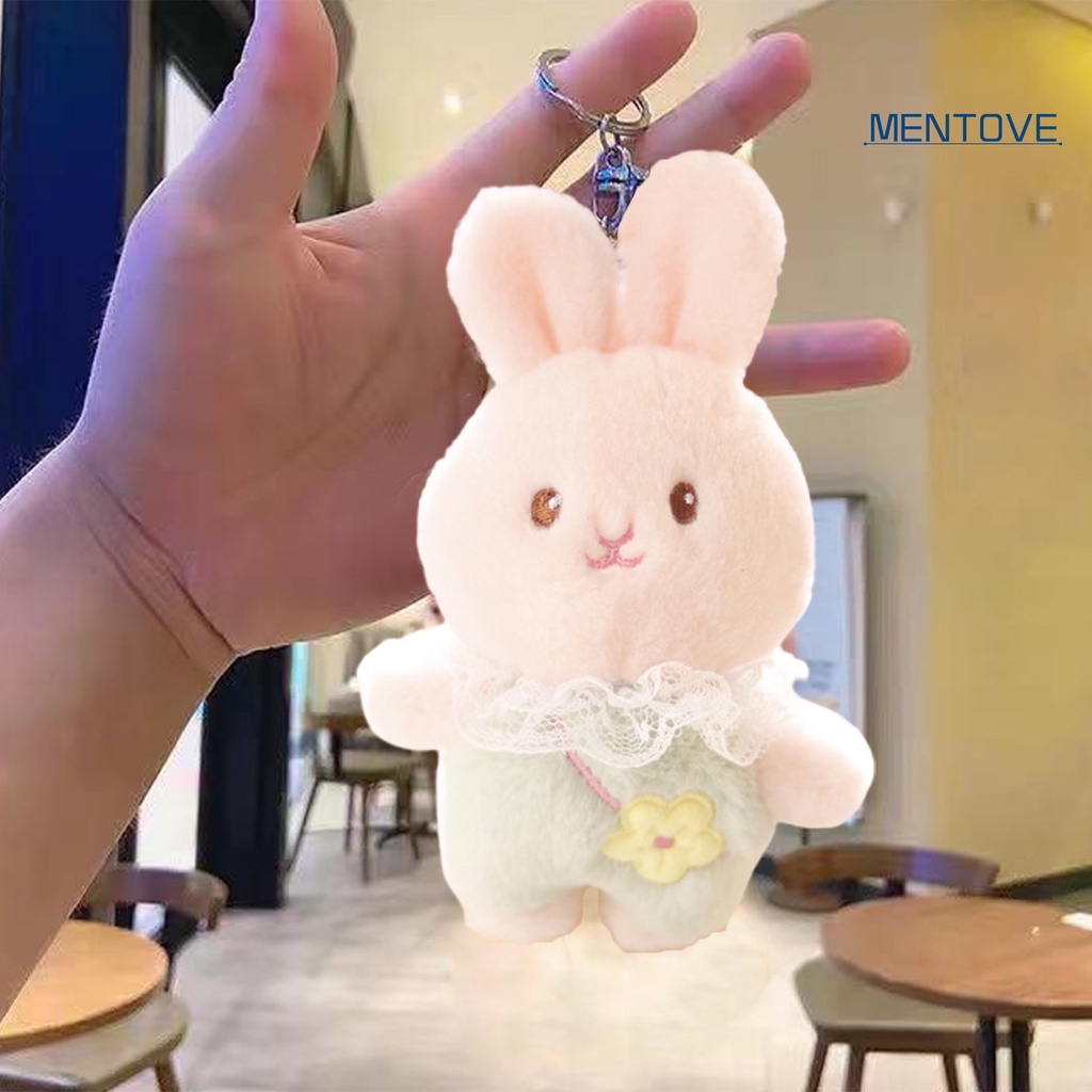 Móc Khóa Thỏ Nhồi Bông 12cm Dễ Thương