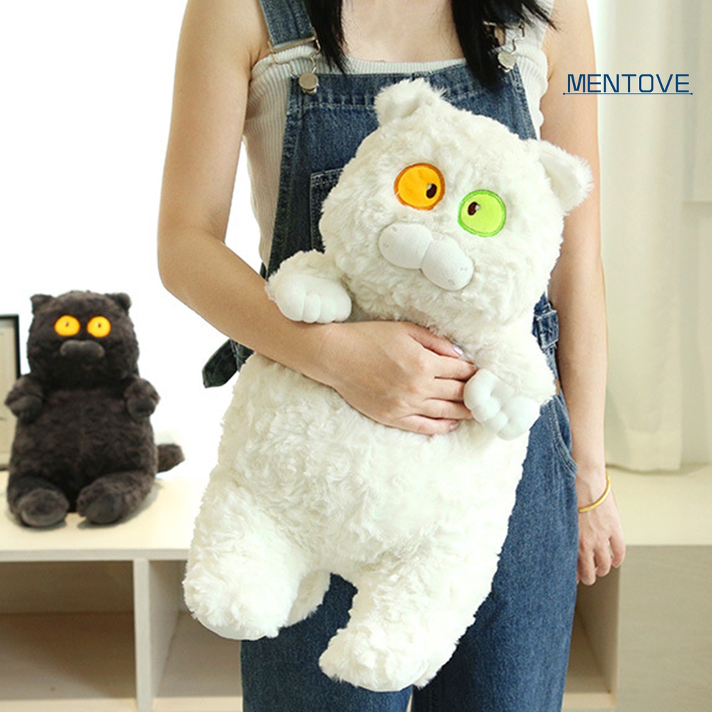 Đồ chơi nhồi bông Hình Mèo Mắt To 40cm Mềm Mại Trang Trí Nhà Cửa
