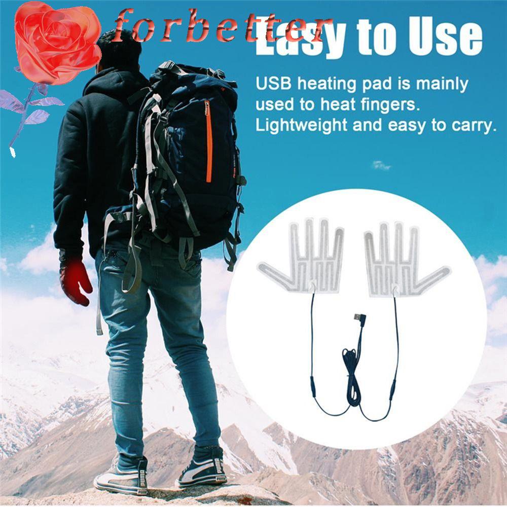 Găng Tay Sưởi Ấm Năm Ngón Chạy Điện USB Tiện Dụng