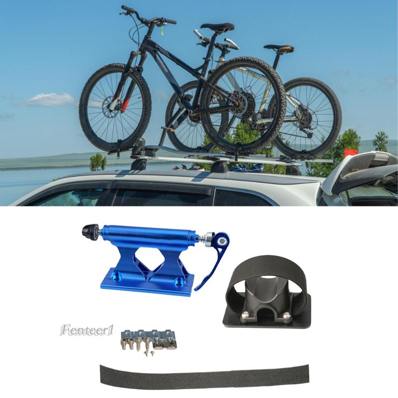 [Fenteer1] Khung Gắn Phuộc Xe Đạp Bằng Hợp Kim Nhôm Màu Đen