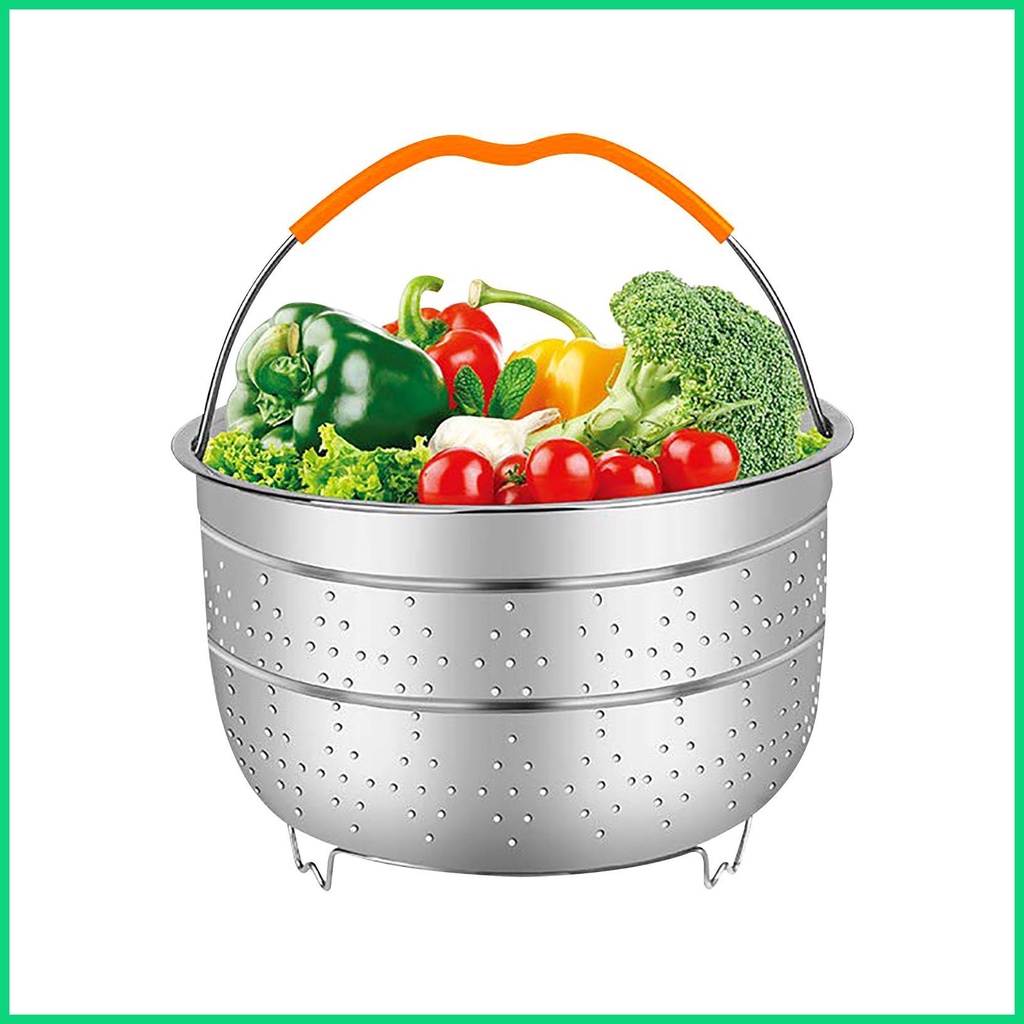 Rổ Hấp Bánh Mì Bằng Thép Không Gỉ Có Lưới Lọc Thiết Kế Tripod Cho Pasta Jwvn