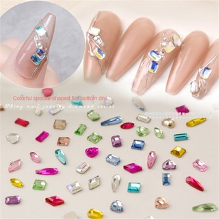 Túi 50 hạt pha lê lấp lánh trang trí móng tay 3d chuyên dụng