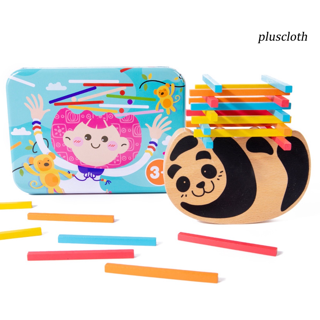 1 Bộ Đồ Chơi Khối Gỗ Xếp Chồng Nước Cân Bằng Màu Sắc Tươi Sáng Giáo Dục Sớm Cho Bé