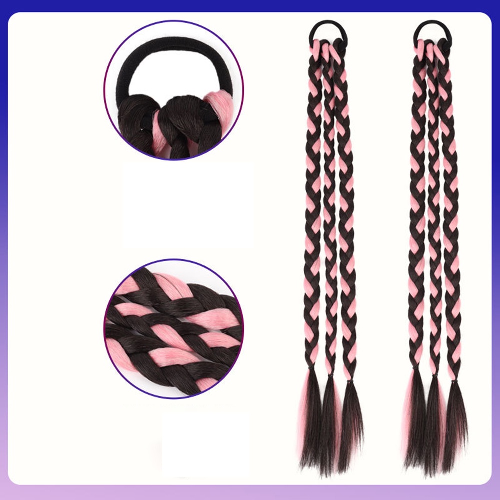 Tóc Giả Thắt Bím Đuôi Ngựa Phong Cách Hàn Quốc Tự Nhiên Cho Nữ