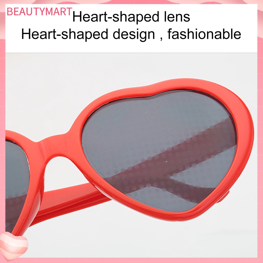 Kính Mát Hình Trái Tim Phản Quang Phong Cách Vintage Thời Trang Cho Nữ