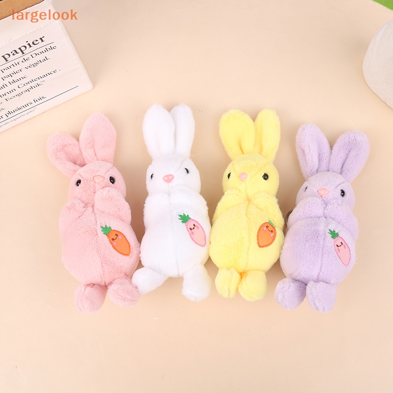 Móc Khóa Hình Thỏ Trắng Nhồi Bông Dễ Thương