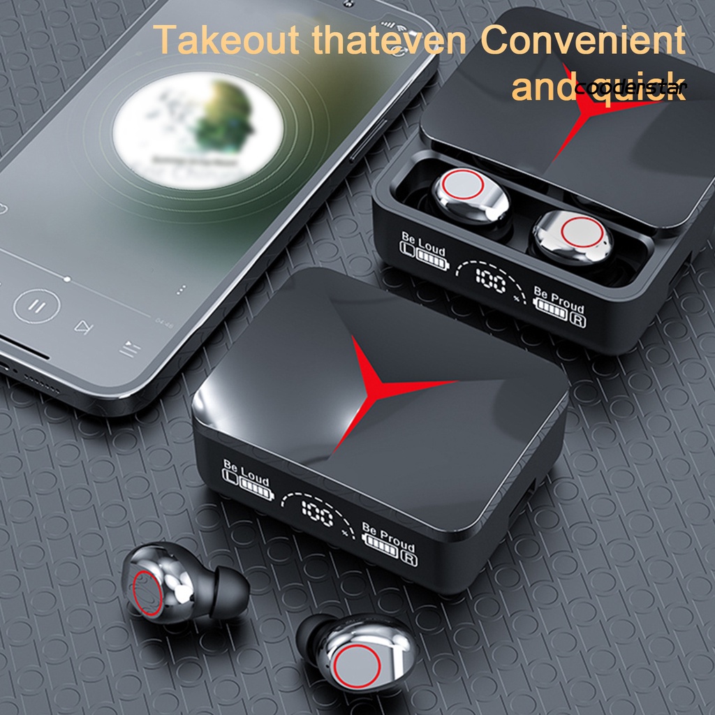 1 Cặp Tai nghe không dây Kèm Hộp Sạc Có Màn Hình LED Hiển Thị Âm Thanh Nổi Ổn Định Chơi Game