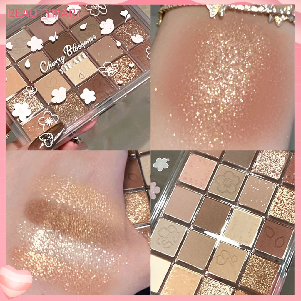 Bảng Phấn Mắt beautymart 20 Màu Sắc Lấp Lánh Kết Cấu Lụa Dễ Sử Dụng Phong Cách Hàn Quốc
