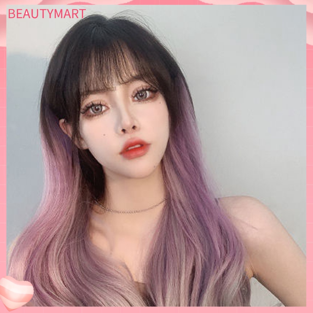 Bộ Tóc Giả Dài Xoăn Tự Nhiên Mềm Mại Thời Trang Cho Nữ