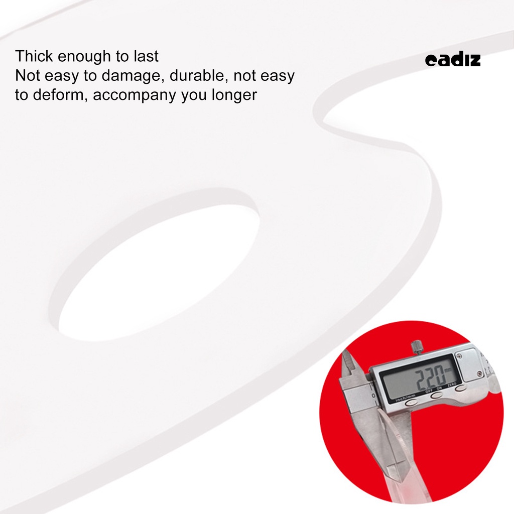 Bộ 4 Khay Đựng Màu Móng Tay Có Lỗ Treo Hình Oval / Lá / Đám Mây / Bán Nguyệt / Tròn Dễ Làm Sạch