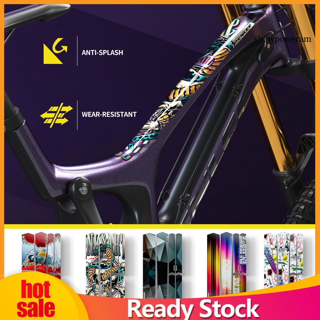 Bộ Miếng Dán Trang Trí Khung Xe Đạp SP-1 Bằng TPU Chống Nước Chống Trầy Xước Họa Tiết Hoạt Hình