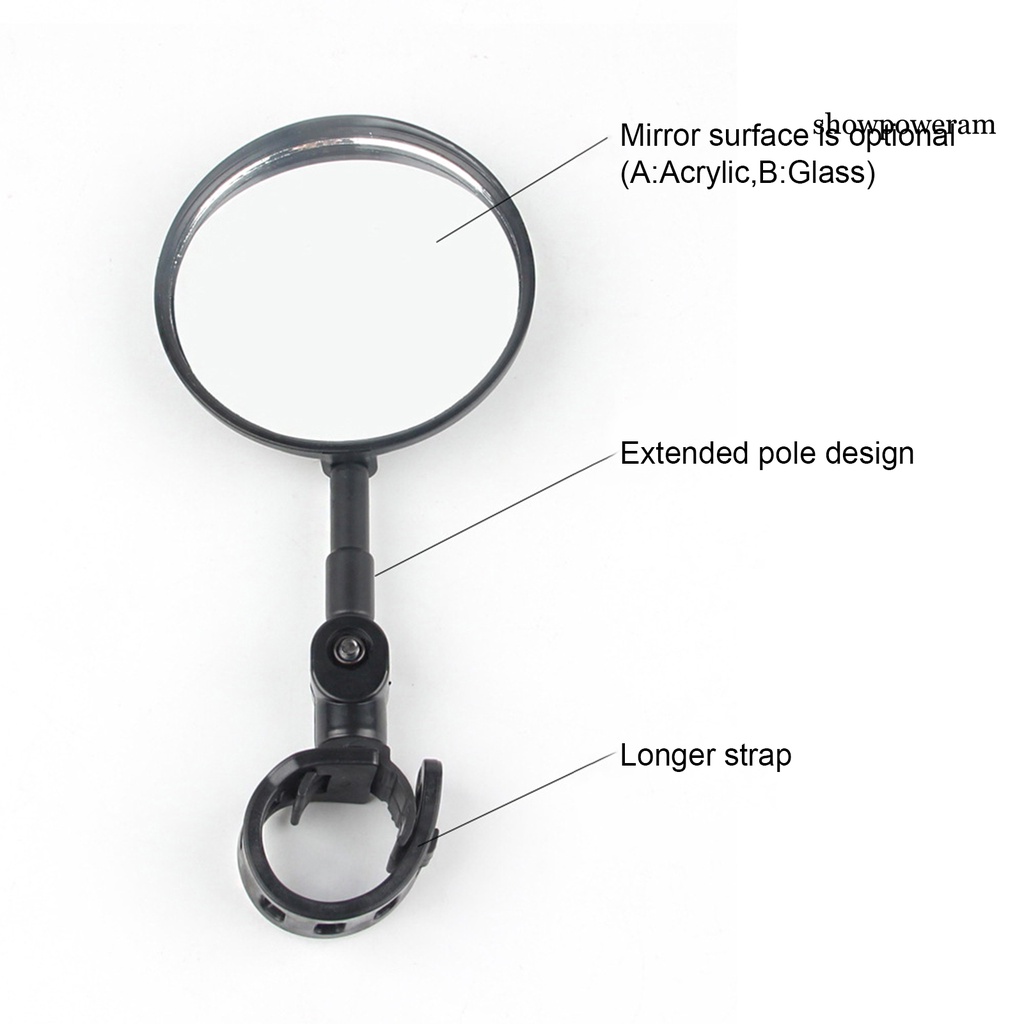 Gương Chiếu Hậu Mở Rộng Gắn Tay Lái Xe Đạp Có Thể Điều Chỉnh Tầm Nhìn