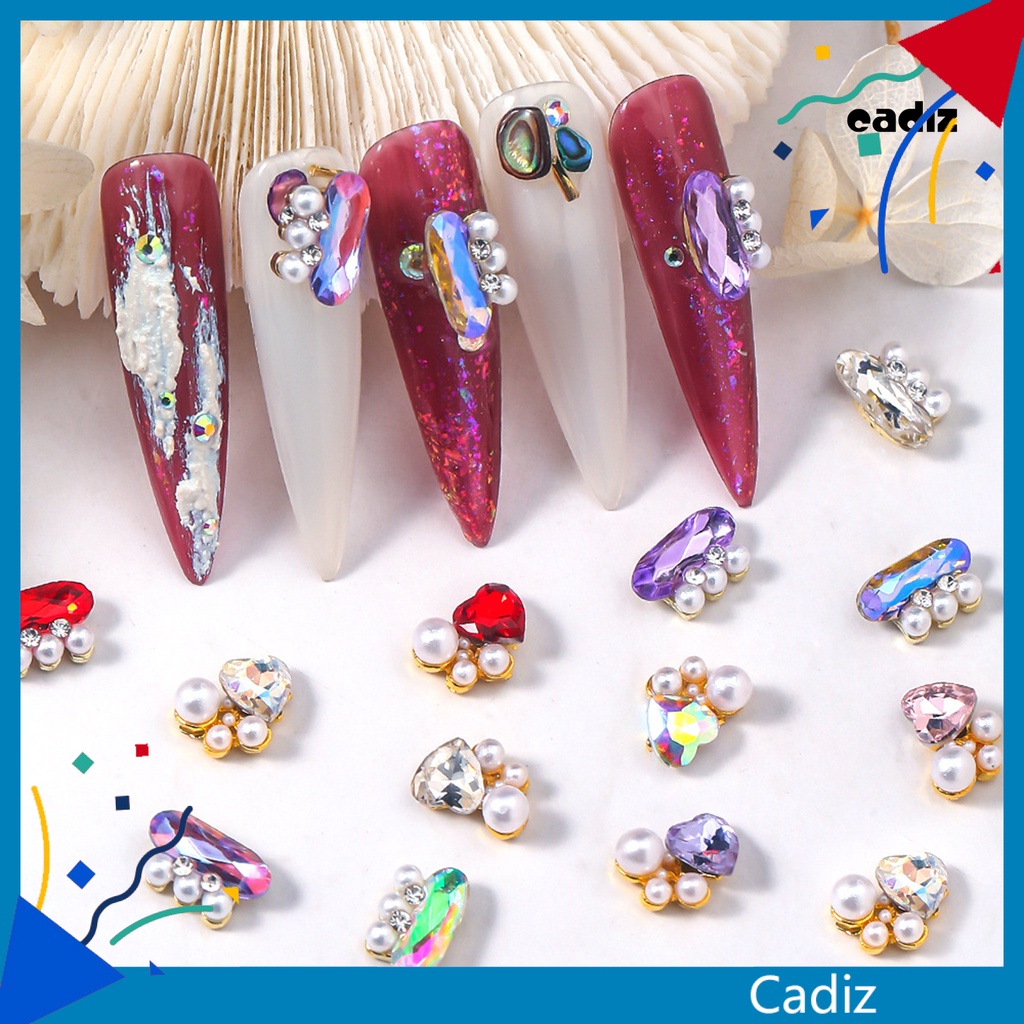 Bộ 10 Hạt Ngọc Trai Giả Lấp Lánh Sang Trọng Dùng Trang Trí Móng Tay Nghệ Thuật