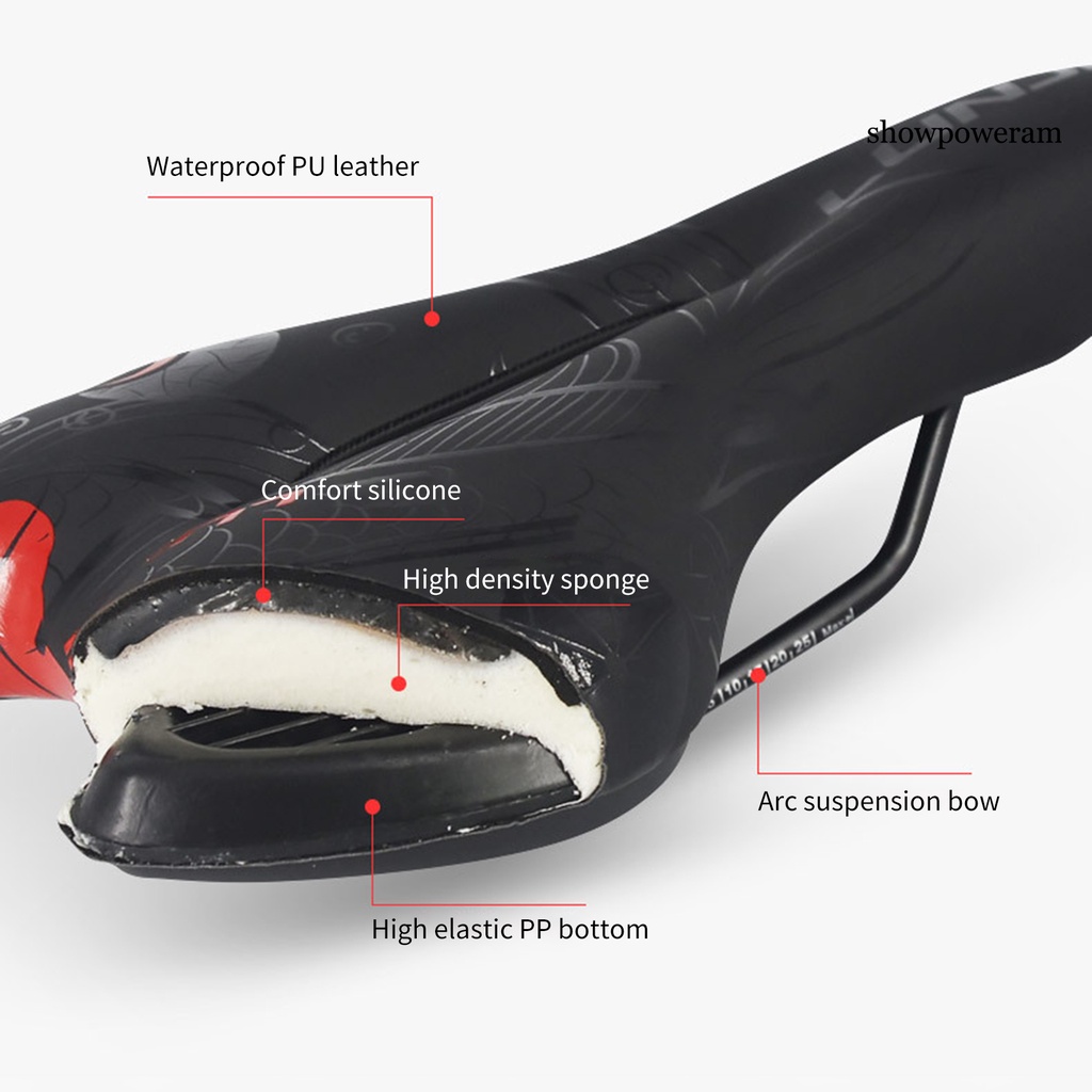 Yên Xe Đạp Giả Da Chống Thấm Nước Họa Tiết Cá SP-Hollow