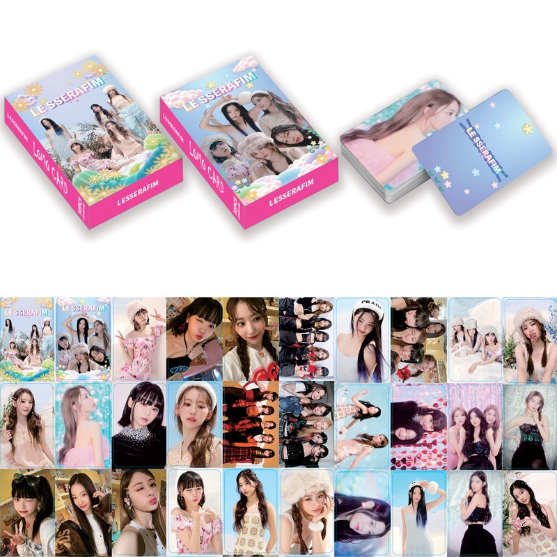 LE SSERAFIM Photocard Lomo Card Double-sided Color Printing 30pcs/box