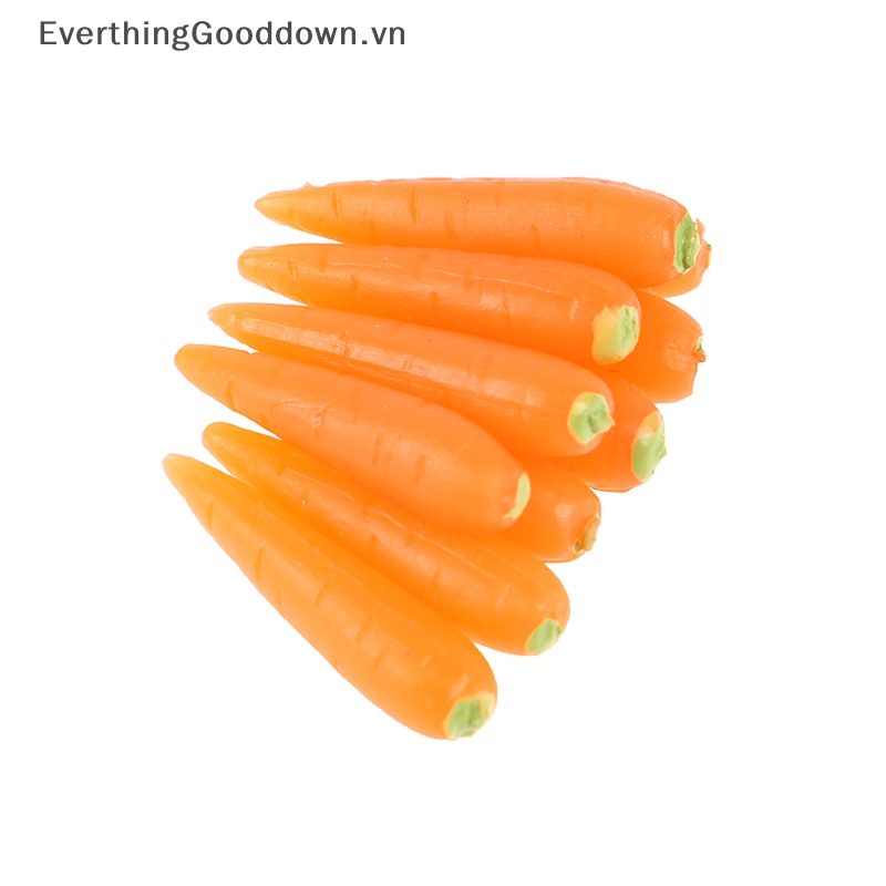 Set 10 Củ Cà Rốt Mini Trang Trí Nhà Búp Bê