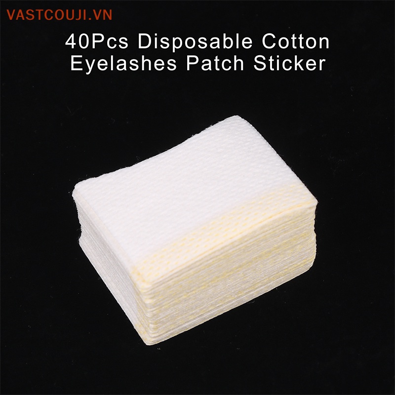 Set 40 Miếng Dán Cotton Dùng Một Lần Để Trang Điểm Lông Mi