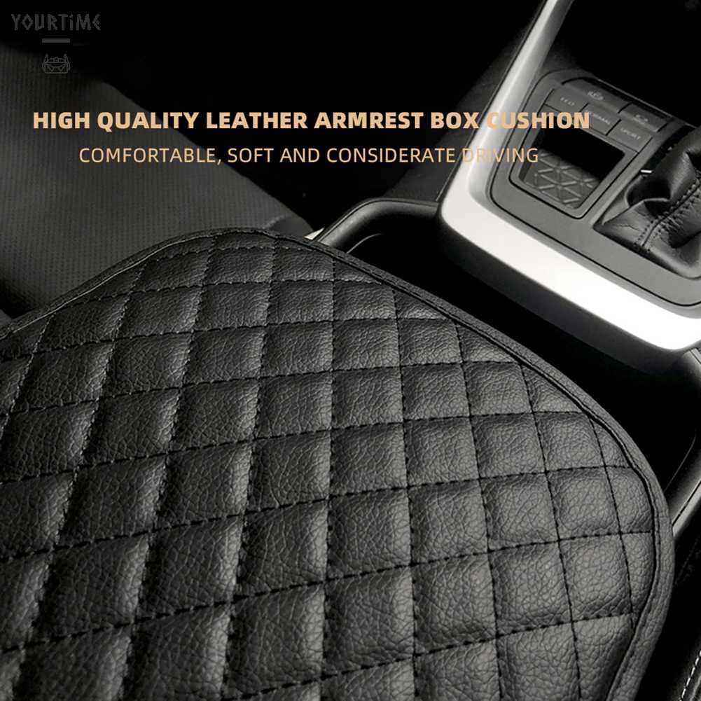 Vỏ Bọc Hộp Tỳ Tay Xe Hơi Kèm Dây Đai Co Giãn Chống Trượt Tiện Dụng