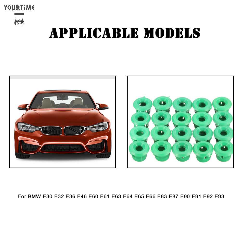 Set 20 Kẹp Phụ Tùng Cao Cấp Cho Xe Ô Tô BMW E30 E32 E36 E46 E60