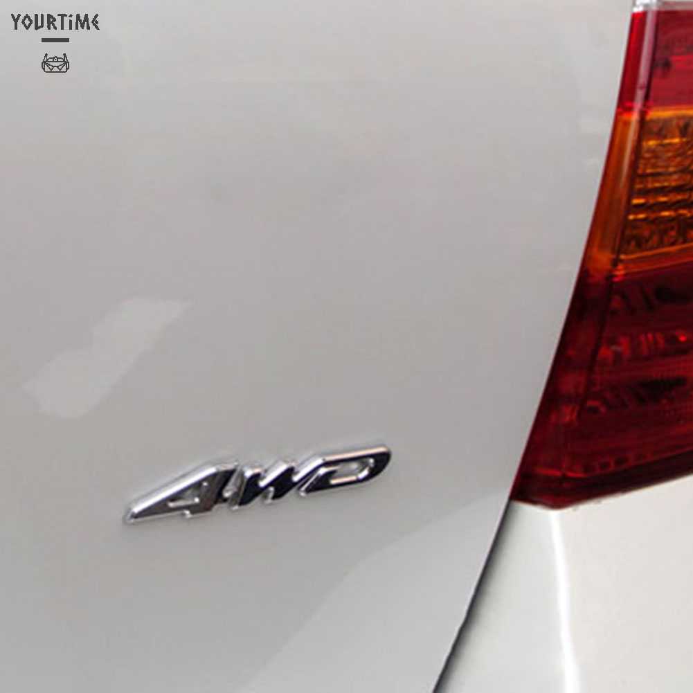 Miếng Dán Trang Trí Đuôi Xe Hơi 4WD Dễ Lắp Đặt Tiện Dụng