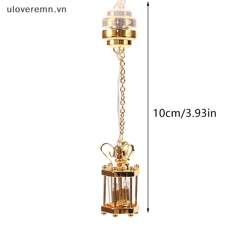 Mô Hình Đèn Trần Bằng Kính Tỉ Lệ 1: 12 Trang Trí Nhà Búp Bê