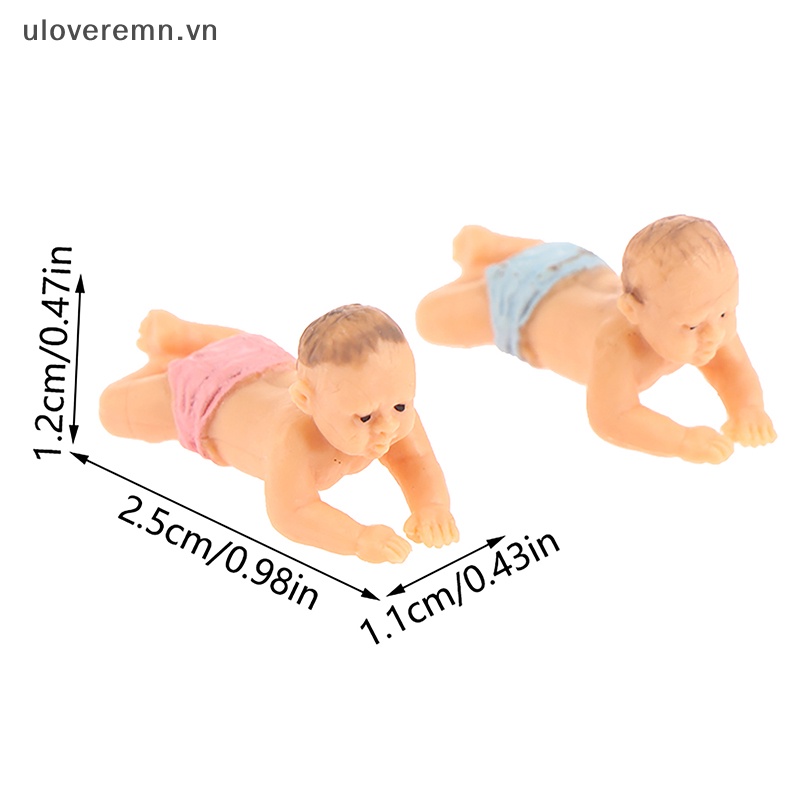 Mô Hình Búp Bê Em Bé Mini Dễ Thương Dùng Trang Trí