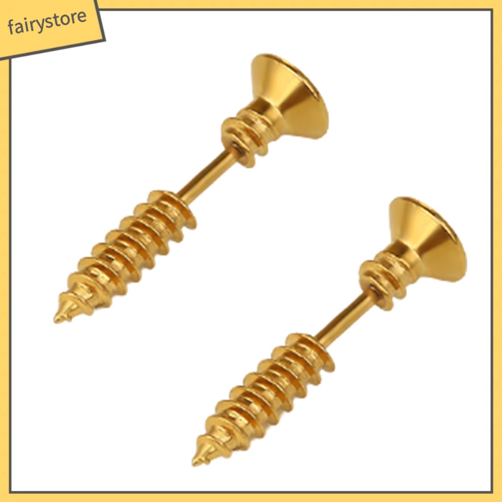 Bông Tai Hai Mặt Hình Ốc Vít Vui Nhộn Thời Trang