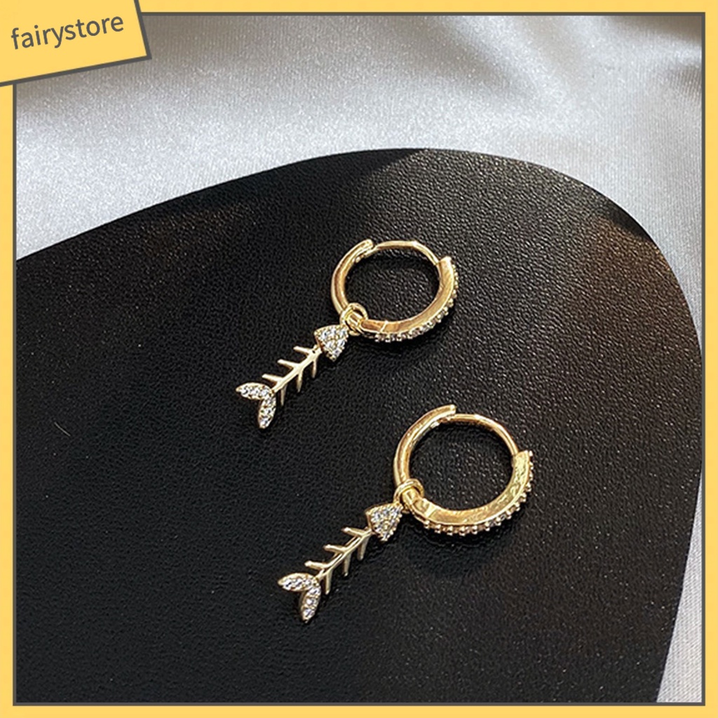 Bông Tai Hình Xương Cá Thanh Lịch Cho Nữ