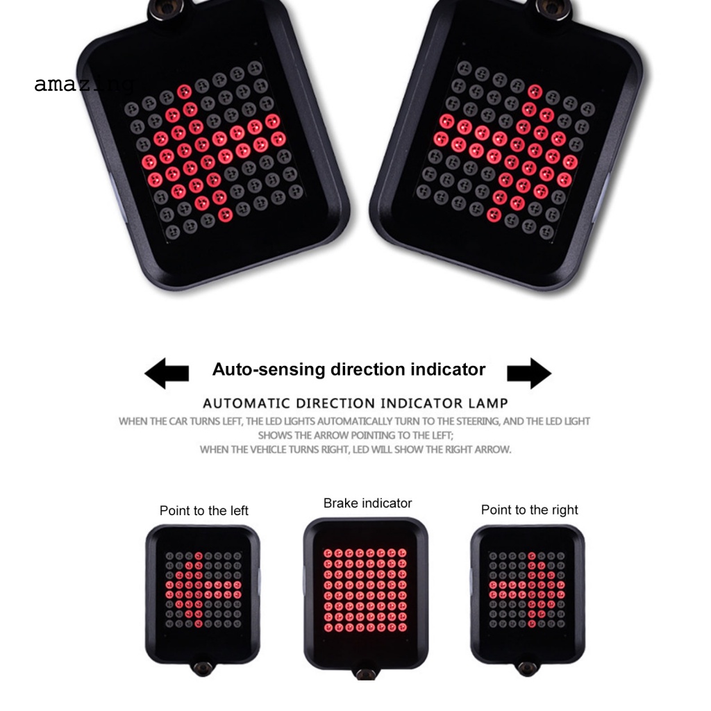 Đèn Đuôi Xe Đạp Cảm Ứng Thông Minh Sạc USB