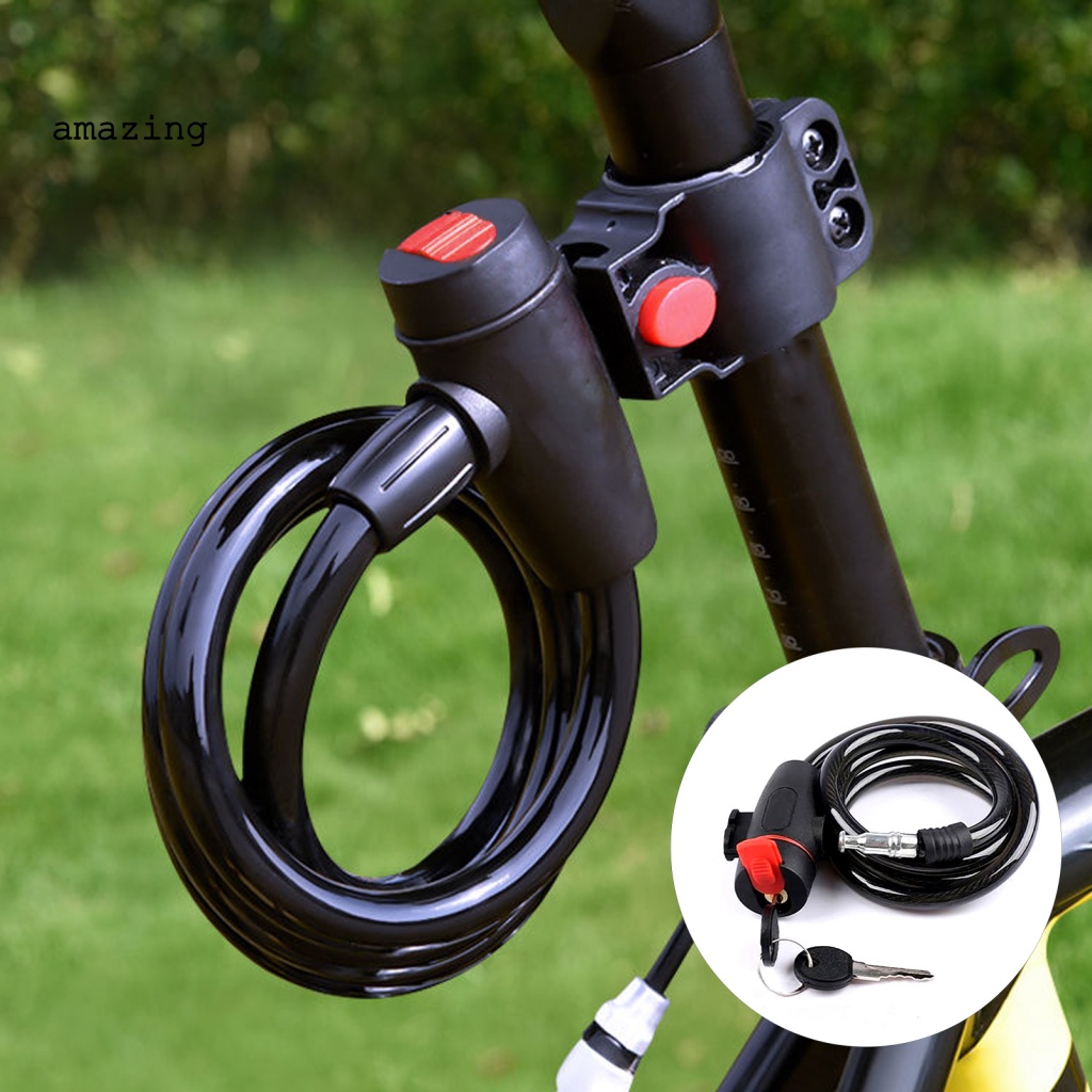 1 Bộ Ổ Khóa Xe Đạp Leo Núi Bằng Kim Loại Độ Bền Cao Kèm Chìa Khóa Tiện Dụng Cho Gia Đình